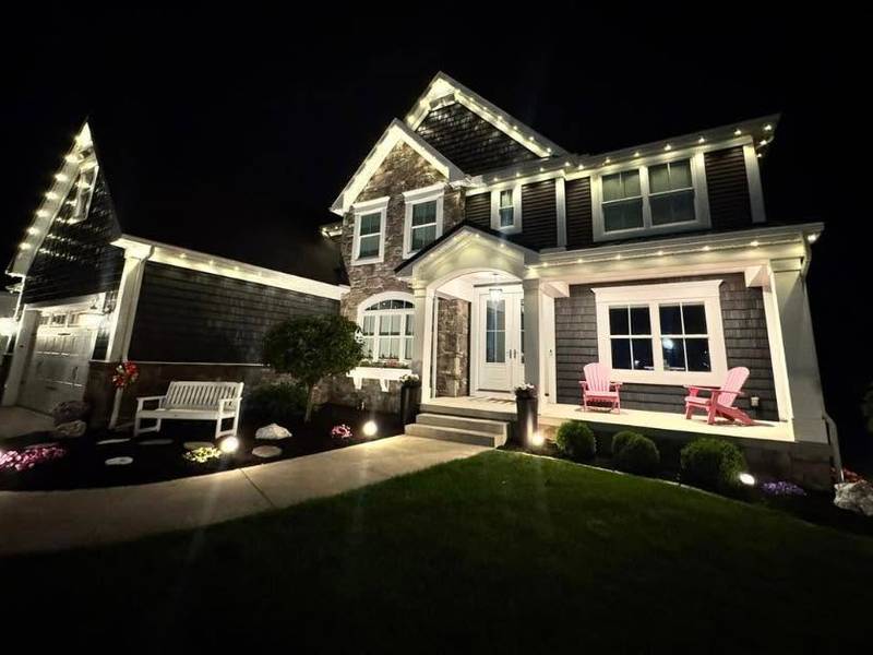 Permanent Outdoor Lighting project in Easton