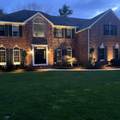 Permanent outdoor lighting installed on a Massachusetts home