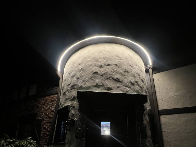 Permanent Outdoor Lighting project in Newton