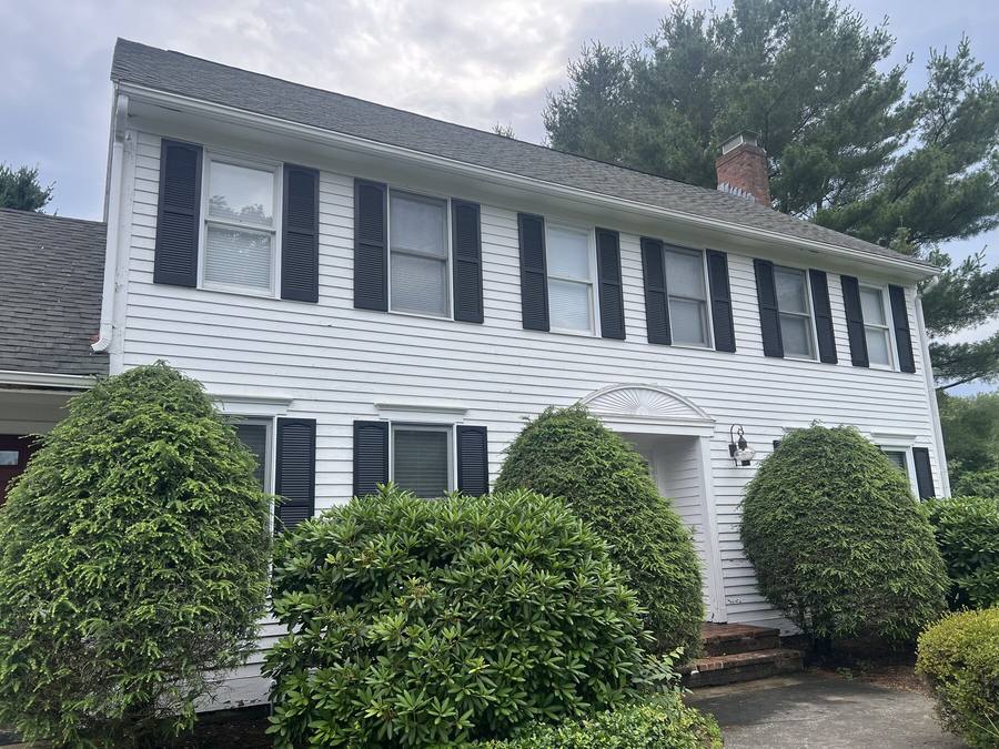 House exterior after soft washing service